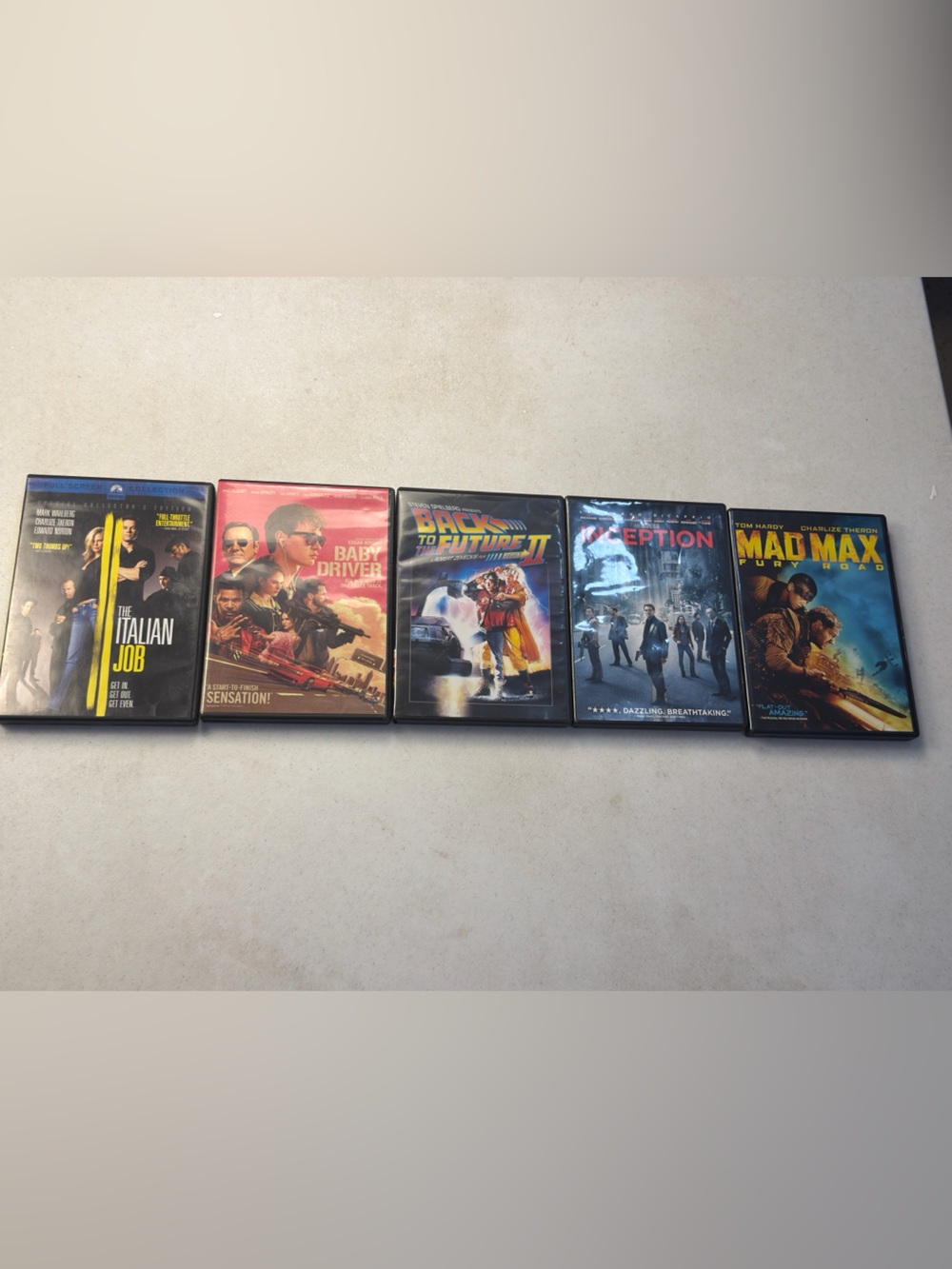 Assorted Movie DVD Collection - Mix of Titles in Black Cases ACTION/THRILLER